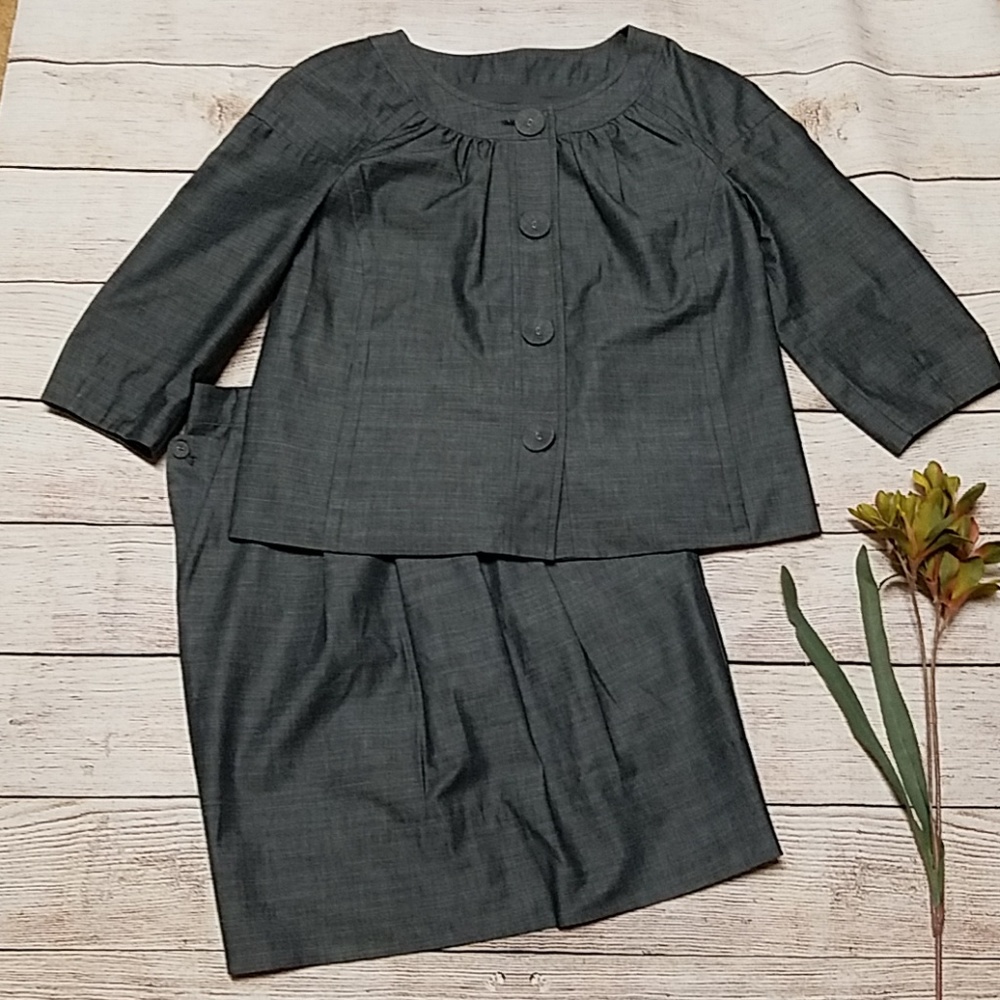 Calvin Klein skirt and jacket denim look size xs